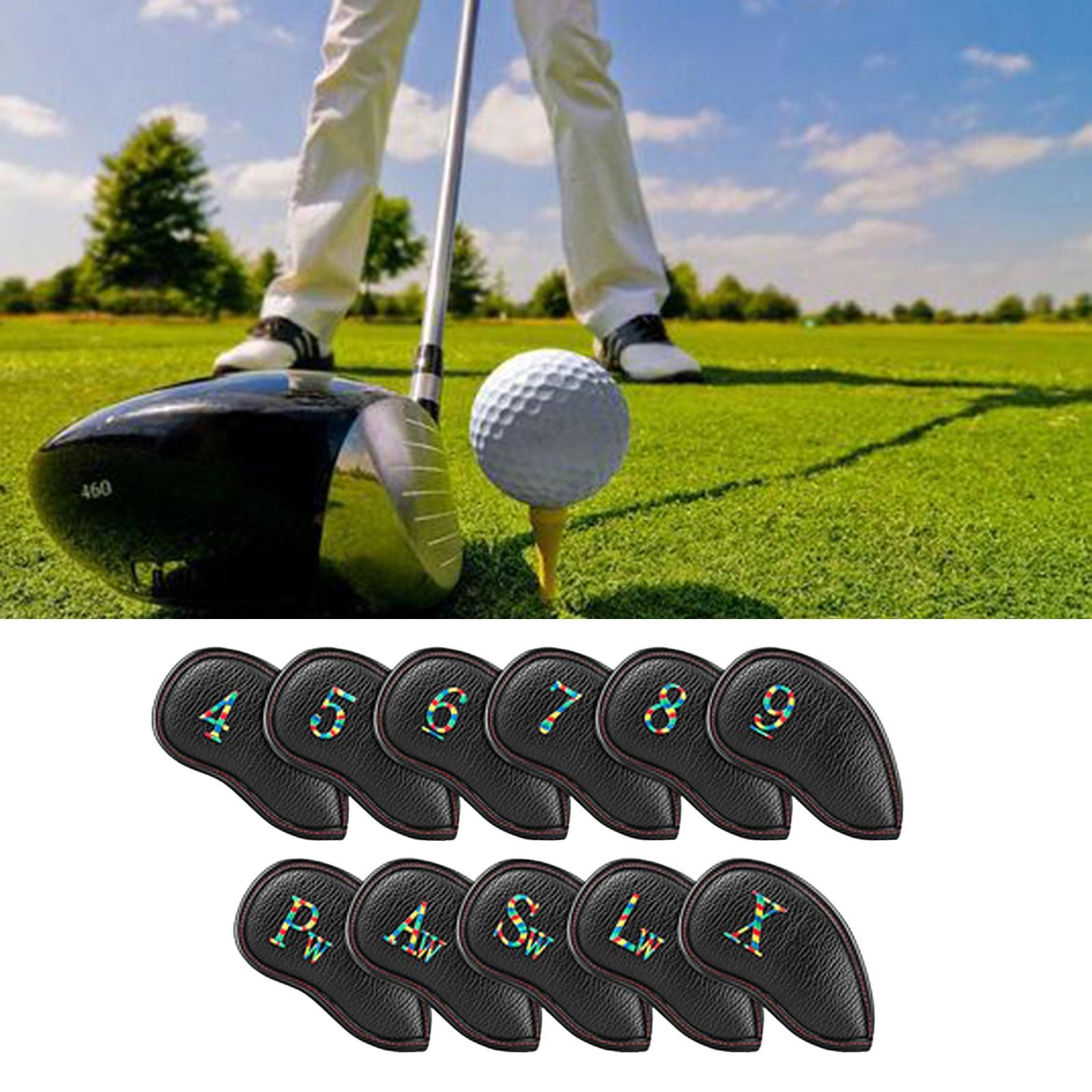 11x Golf Iron Headcover Supplies Gift Durable Club Head Cover for Beginner