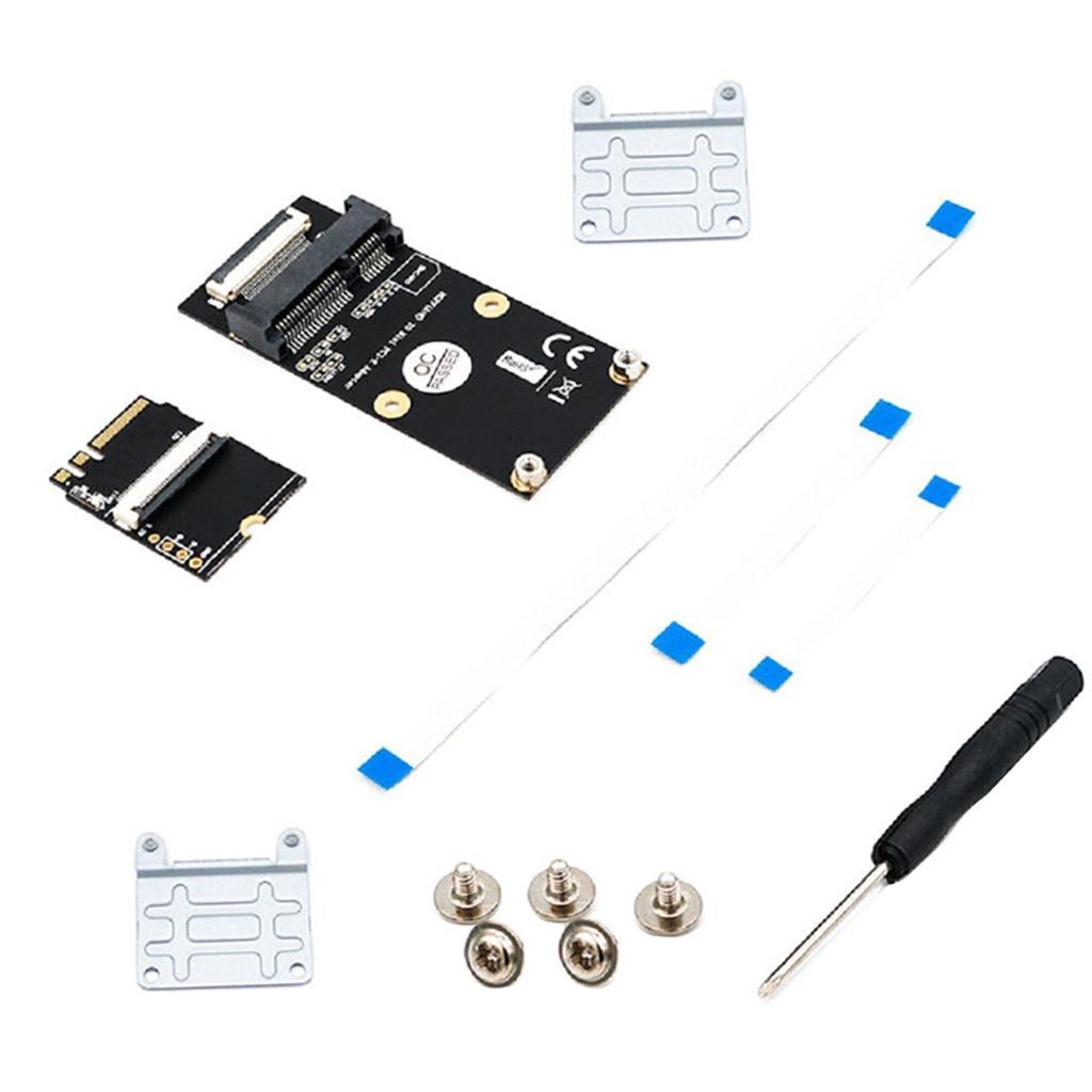 1 Set M.2 () Key A / E / to -E Adapter with 3 FFC Cables