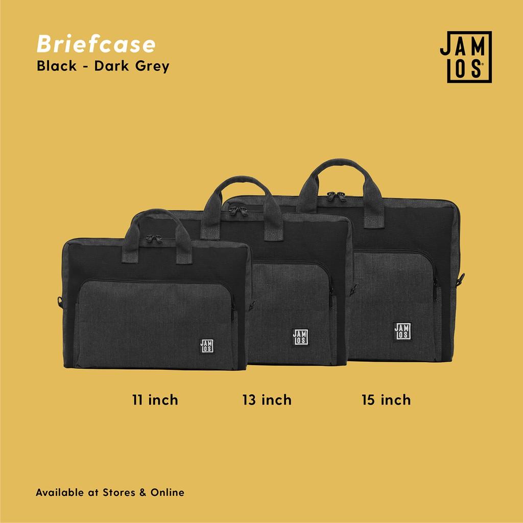 Túi đeo chéo chống sốc Laptop iPad 11inch 13inch 15inch Briefcase JAMLOS – Black – Dark Grey,Briefcase 13