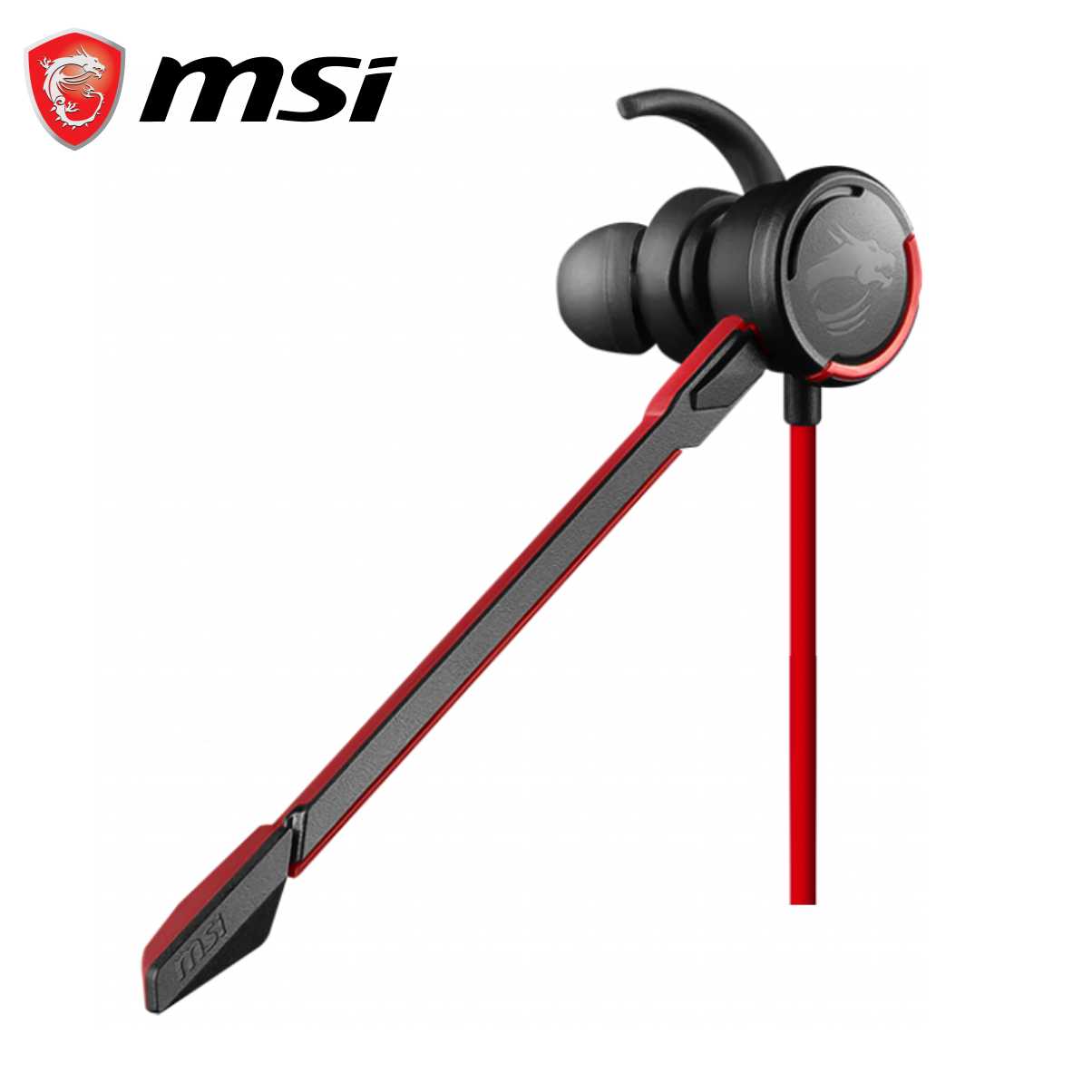 Tai Nghe Gaming 1 Bên MSI Immerse GH10 Tích Hợp Mic, Dây Cắm 3.5mm Dài 93CM - Hàng Chính Hãng