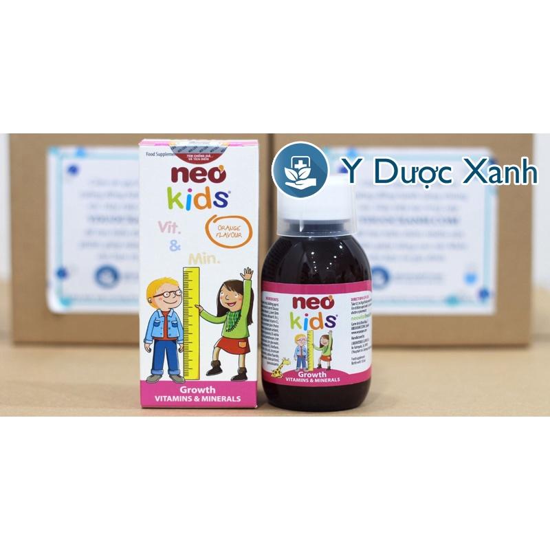 NEO KIDS GROWTH, 150ml, Bổ sung Vitamin và khoáng chất cho bé, trẻ em - Y Dược Xanh