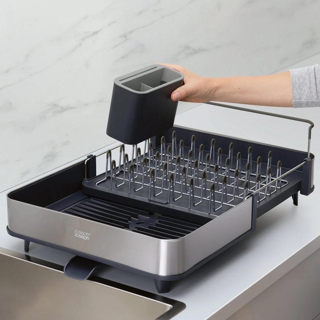 Khay úp bát extend Steel + bình xà phòng Joseph Joseph Rethink Sink 85189