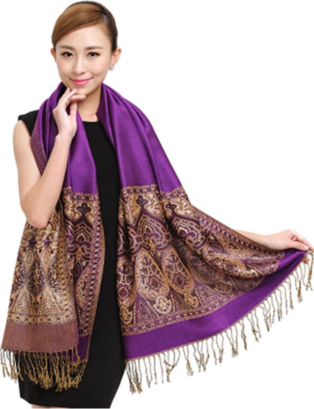 Khăn Pashmina Thêu Kim Tuyến – PMT907