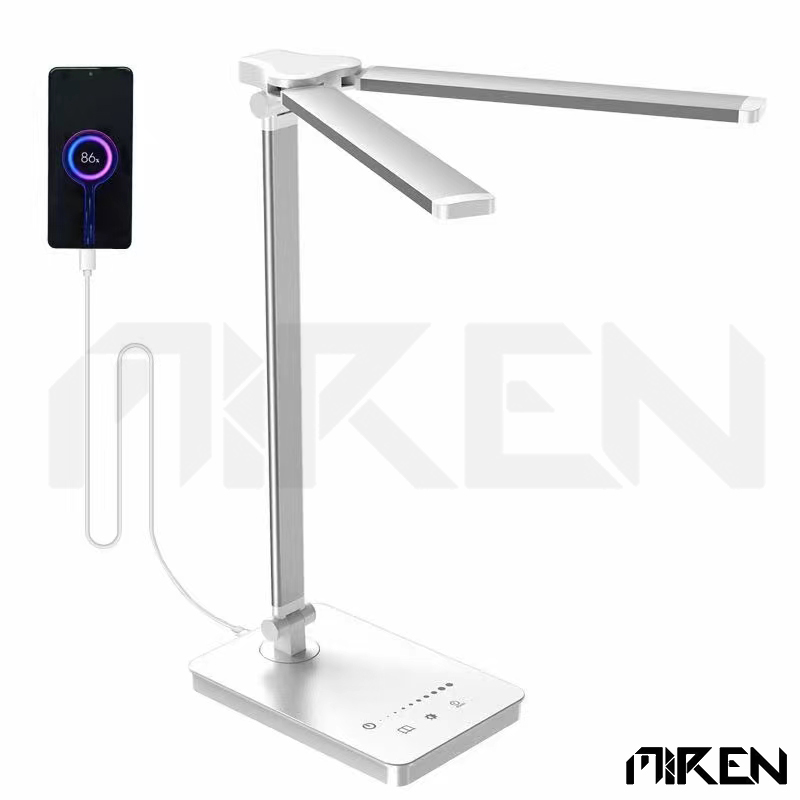 Đèn Bàn Học LED Đọc Sách Học Làm Việc Chống Cận - 5 Cấp Độ Chỉnh Ánh Sáng - 2 Trục Điều Chỉnh Góc Sáng - Gấp Gọn Tiện Lợi MR-PH338