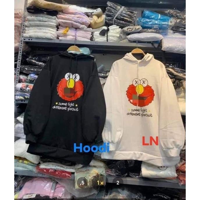 Áo hoodie mặt hoạt hình đỏ DA6