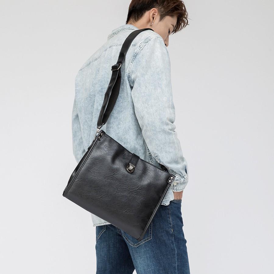 Túi đeo chéo da nam Ohazo! thiết kế phong cách Hàn Quốc sang trọng trẻ trung chất liệu cao cấp - T73