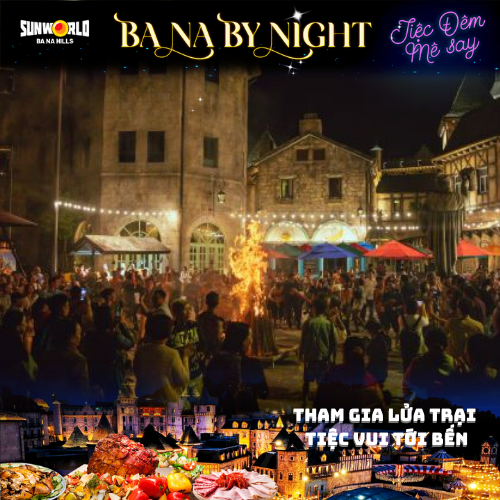 Hình ảnh Combo Đêm Bà Nà By Night (Vé Cáp Treo + Buffet Tối + Xe Bus 2 Chiều)