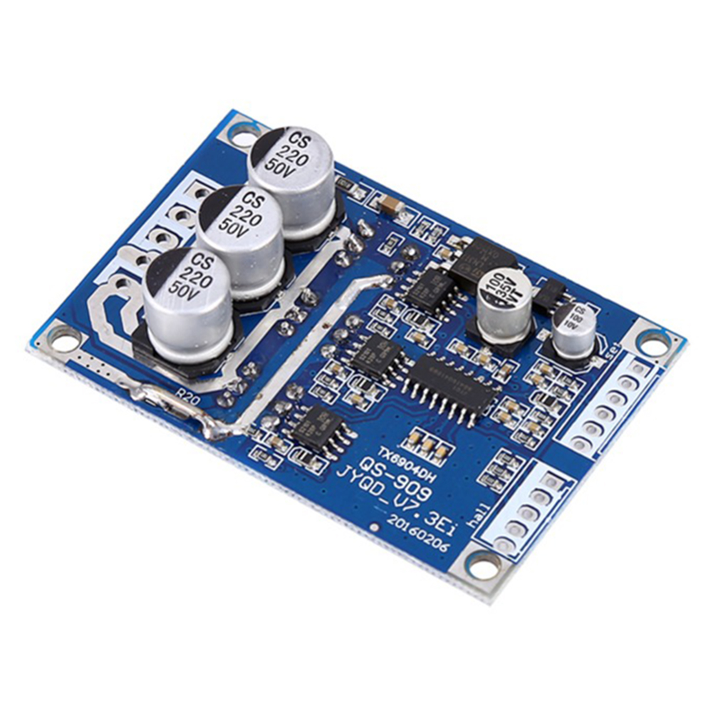 DC 12V-36V 15A 500W Brushless Motor Controller Hall BLDC Driver Board Blue