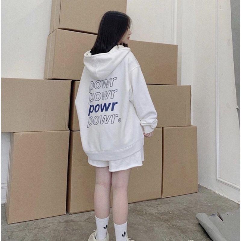 Áo khoác nỉ hoodie powr đủ màu siêu hot