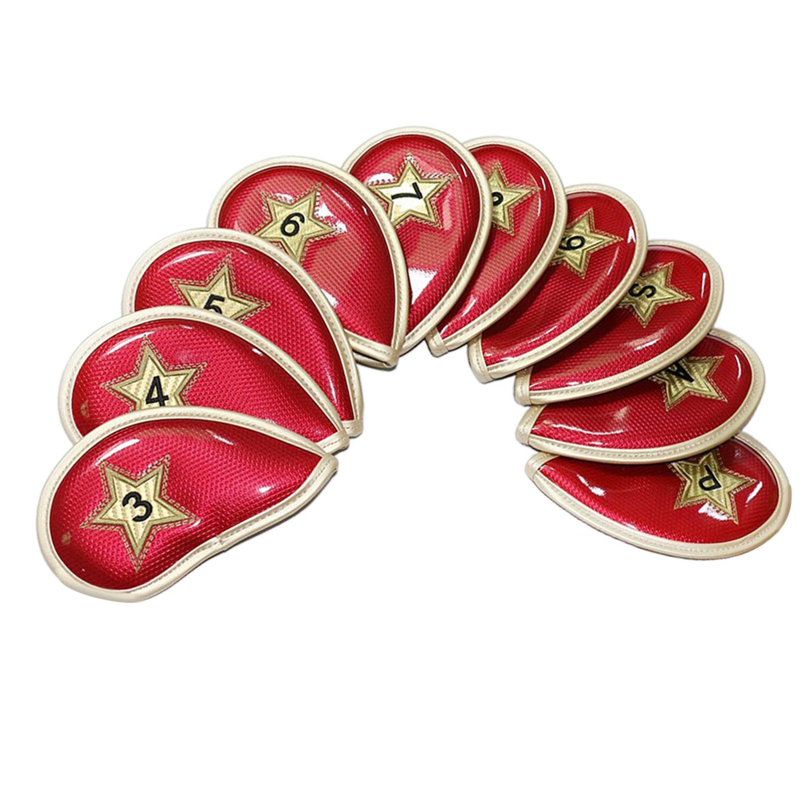 10x Golf Club Iron Head Cover Protection Headcover