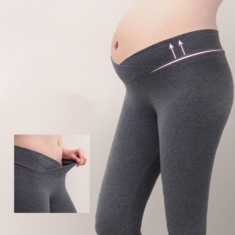 Quần legging bầu cạp chéo