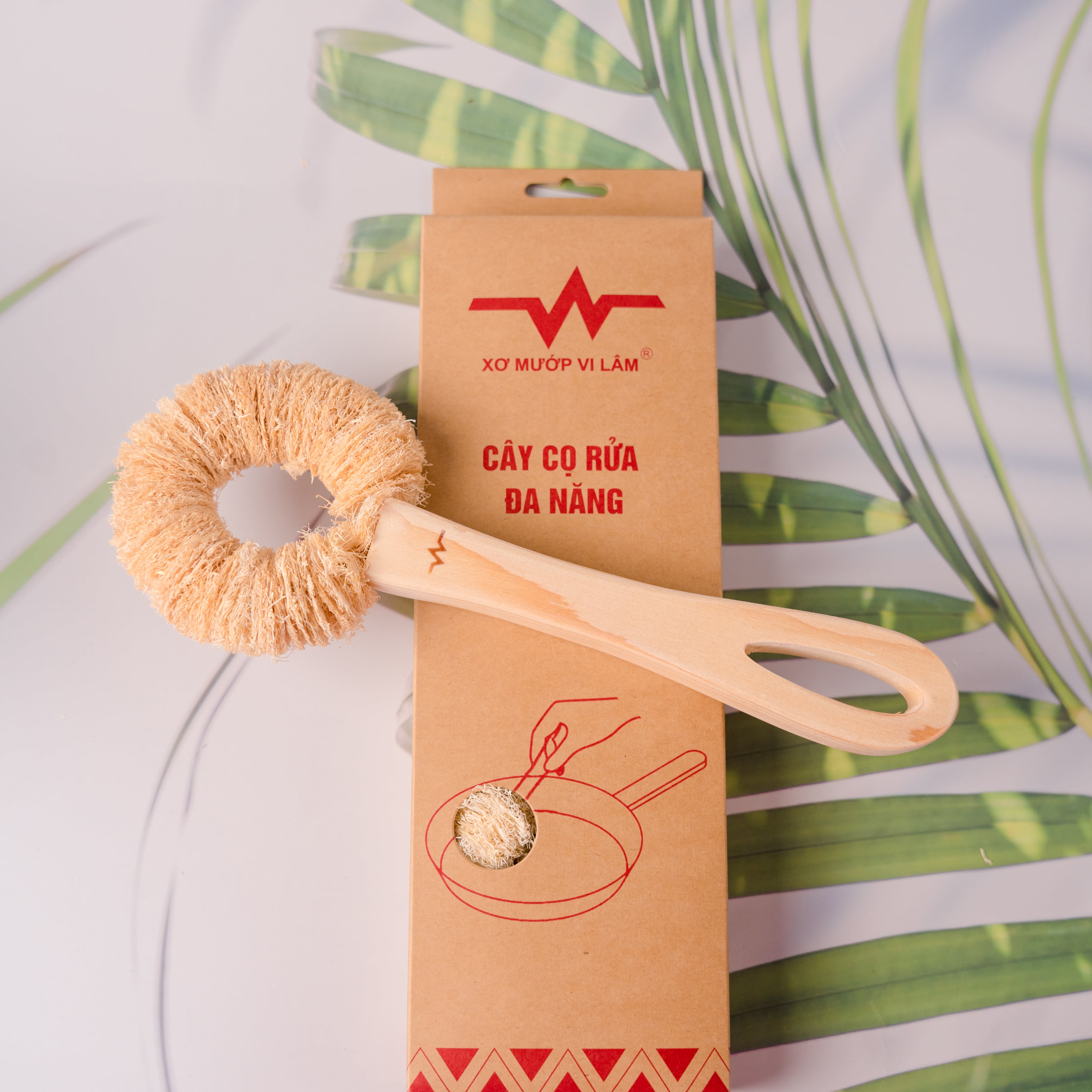 Cây Cọ Rửa Đa Năng Xơ Mướp Vi Lâm Rửa Nhiều Nhưng Không Hại Da Tay