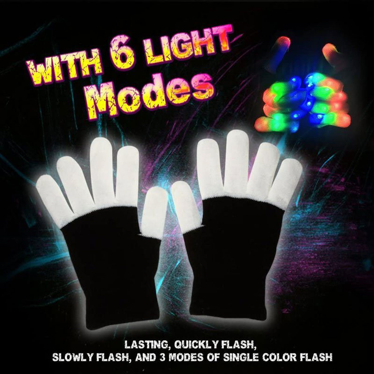 Đồ chơi ánh sáng Găng tay đèn led (Light Gloves)