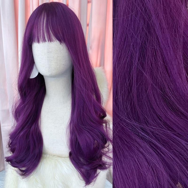 Tóc giả nguyên đầu cosplay cute-kèm lưới trùm tóc