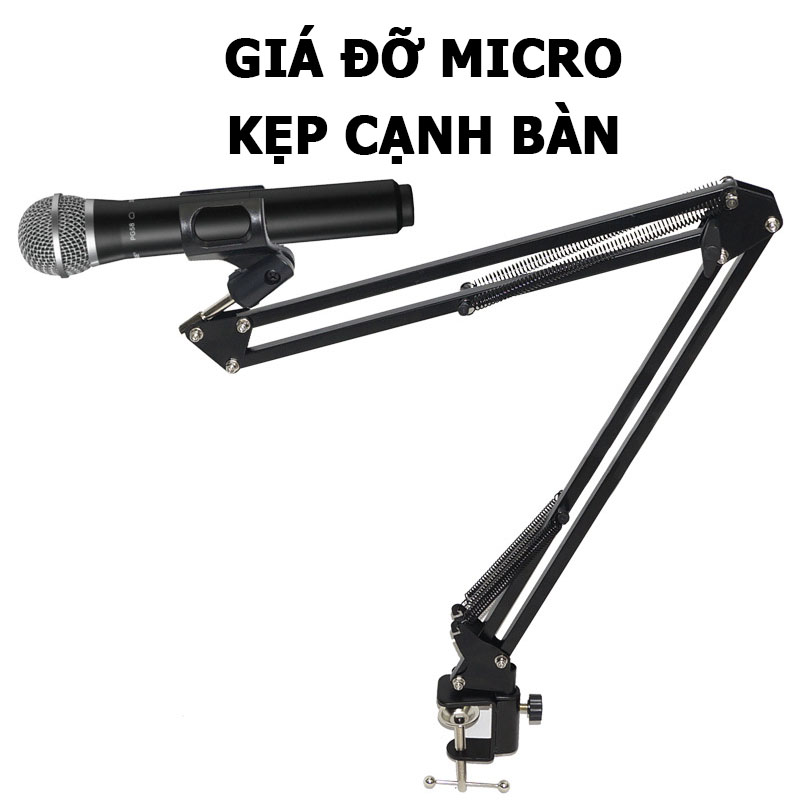 Giá Đỡ Micro Kẹp Cạnh Bàn; Xoay Chỉnh Linh Hoạt - Hàng Nhập Khẩu