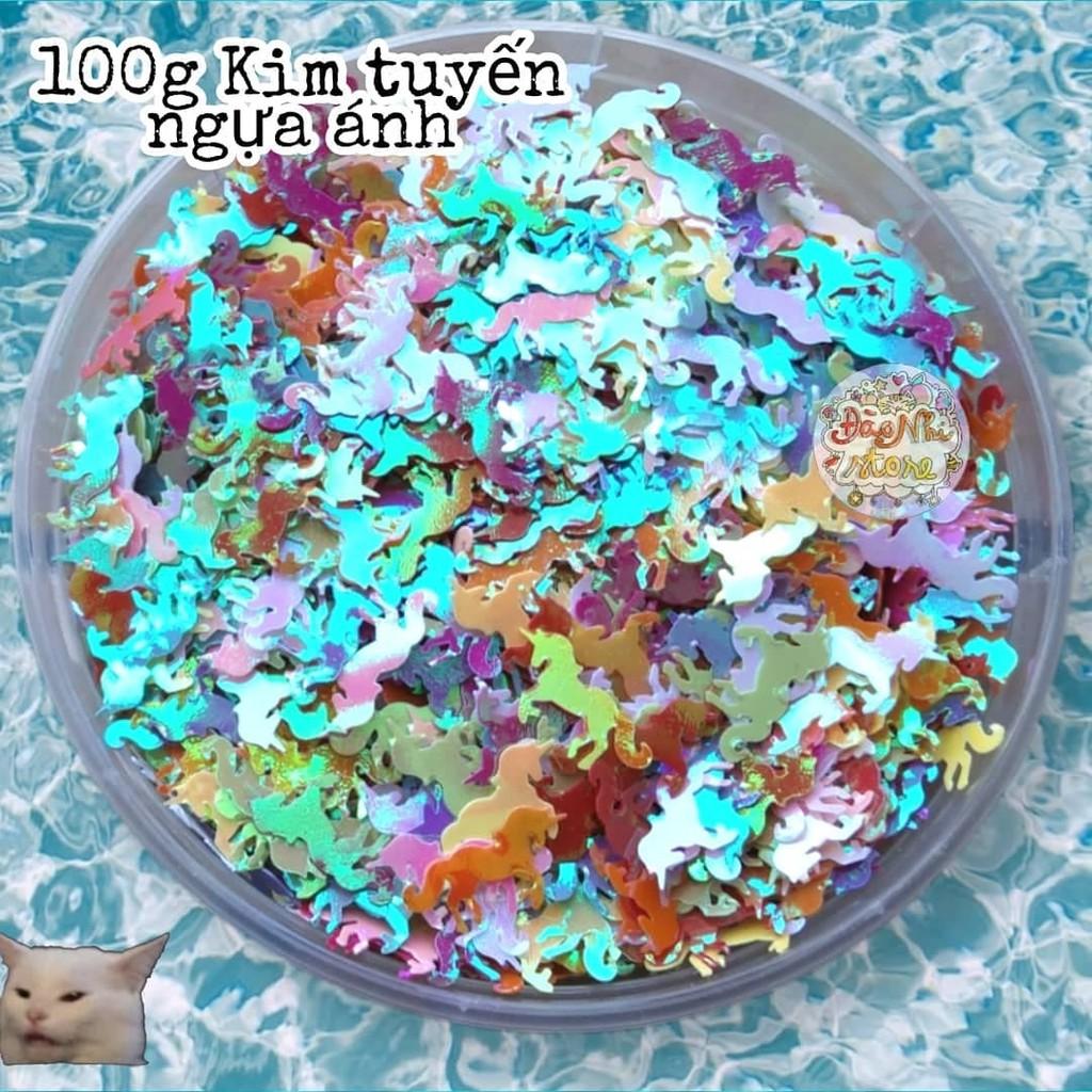 kim tuyến con ngựa làm nail,resin,kim sa hologram trang trí móng tay