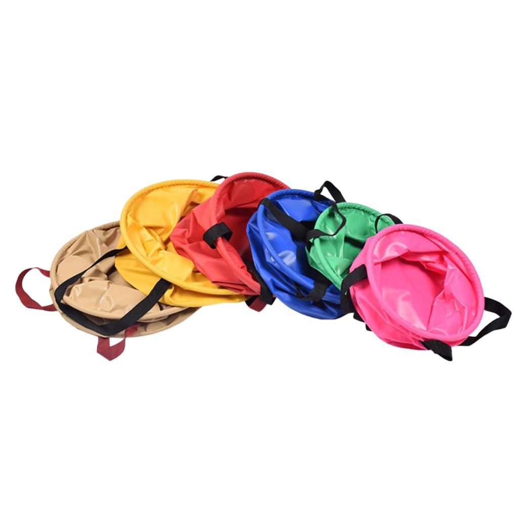 Outdoor Collapsible Water Bucket Carrier Leakproof Folding Pail Green 10L