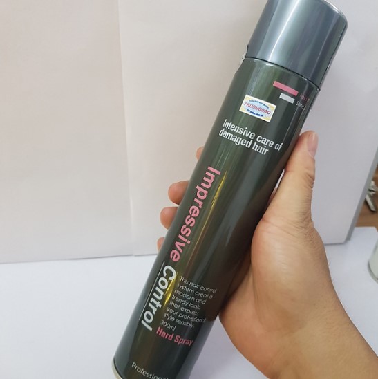 Gôm xịt tóc tạo kiểu siêu cứng, giữ nếp lâu Mugens Hair Spray Hàn Quốc 300ml + Lược
