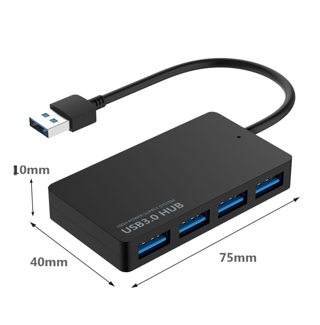 Bộ chia usb 3.0 ra 4 cổng có nguồn cấp trên hub