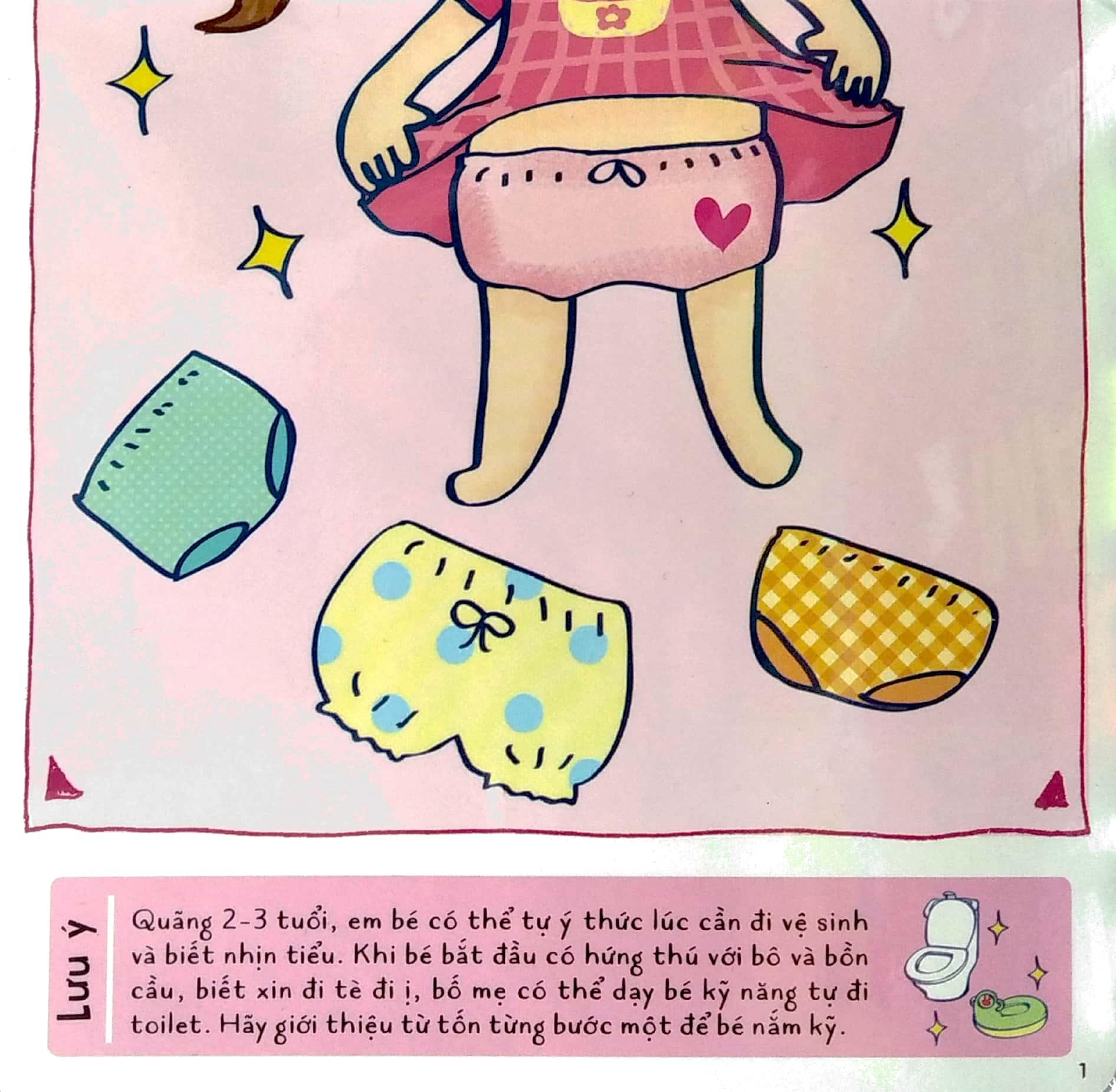 Ehon Kỹ Năng Sống - Bé Gái Đi Toilet (Từ 1 - 5 Tuổi) - Tái Bản