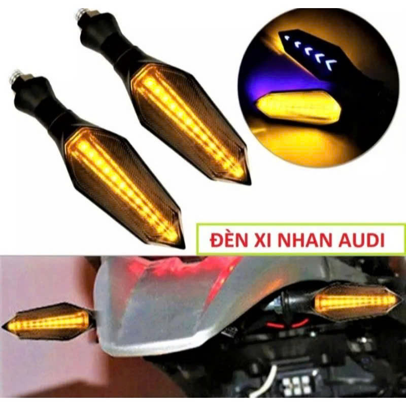 Đèn Xi Nhan AUDI 2 Mặt – Độ Xe Máy Chuyên Nghiệp, Sáng Đẹp, Loại Tốt Không Lo Cháy