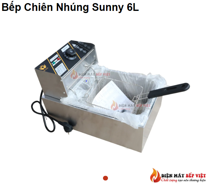 Bếp Chiên Đơn Sunny 6 Lít, Bếp Chiên Nhúng, Bếp Chiên Điện