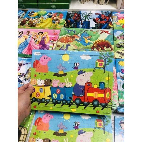 Đồ chơi tranh ghép gỗ 60 miếng gỗ puzzle - Bộ ghép hình - Tranh xếp hình