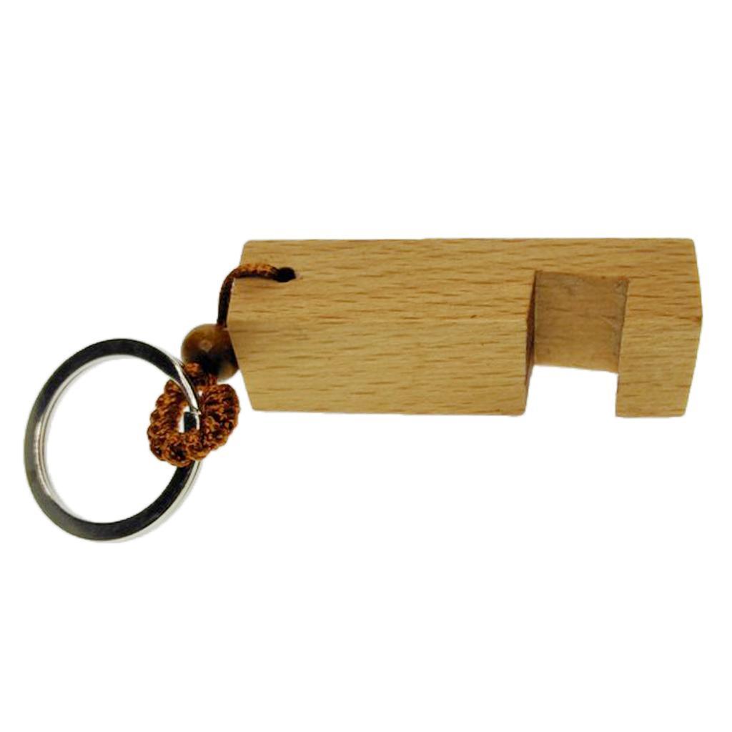 2X Solid Wood Moible Phone Holder Desk Stand Ring for Phone Tablet 5.7 x 1.9cm