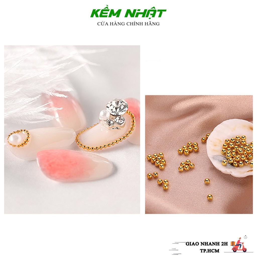 Set Bi Kim Loại Khay Tròn 6 Ngăn Đính Móng