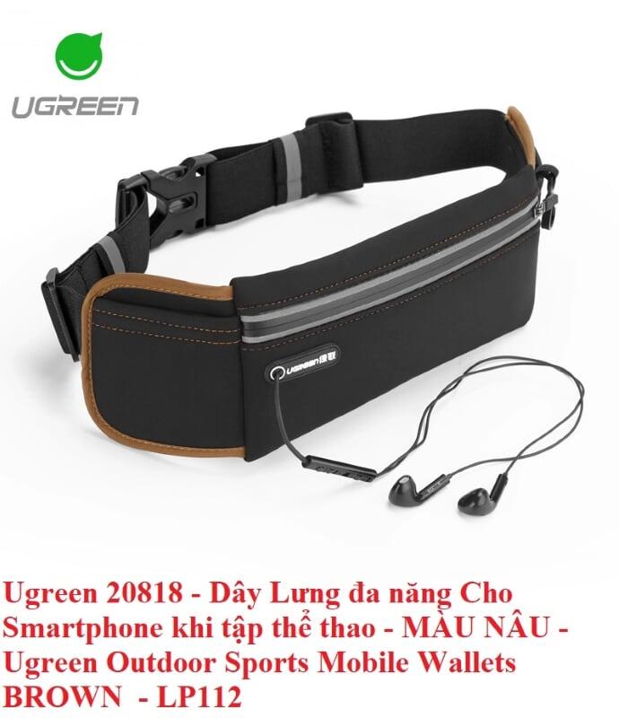 Ugreen UG20818LP112TK Màu Nâu Dây lưng thể thao đa năng chống thắm nước - HÀNG CHÍNH HÃNG