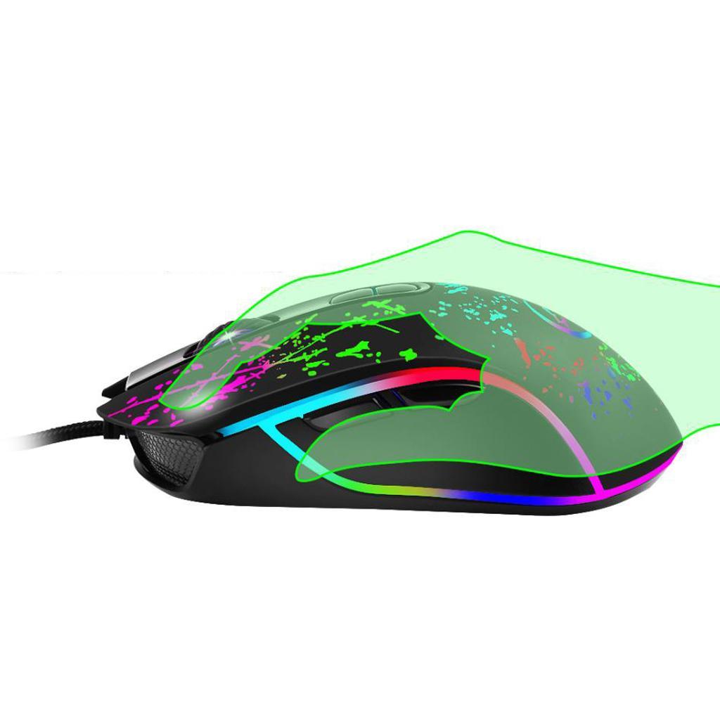 3200DPI Mechanical Macros Mouse Wired Gaming Mice USB RGB LED Backlit