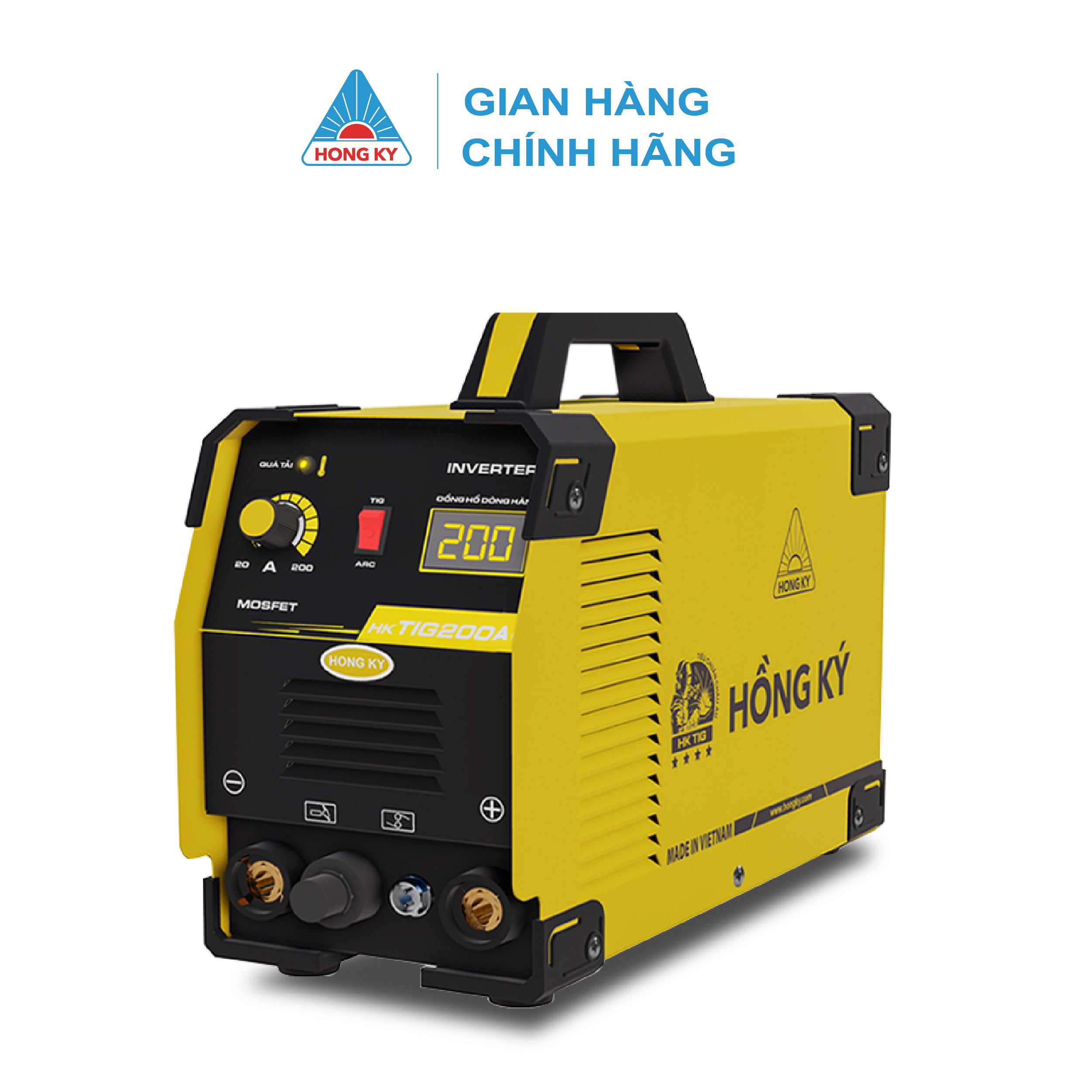 Máy hàn TIG DC que MMA Hồng Ký Master 200 Ampe 220V - HKTIG200A (IGBT 2023)