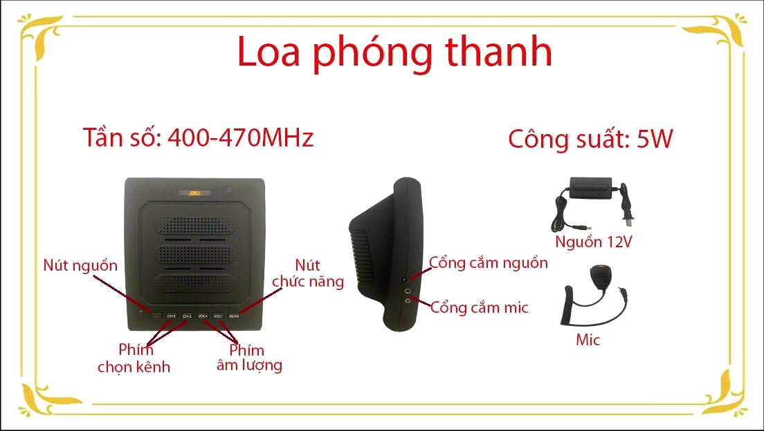 Loa phóng đại âm thanh bộ đàm XD-K99