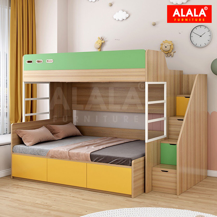 Giường tầng ALALA165 đa năng/ Miễn phí vận chuyển và lắp đặt/ Đổi trả 30 ngày/ Sản phẩm được bảo hành 5 năm từ thương hiệu ALALA/ Chịu lực 700kg