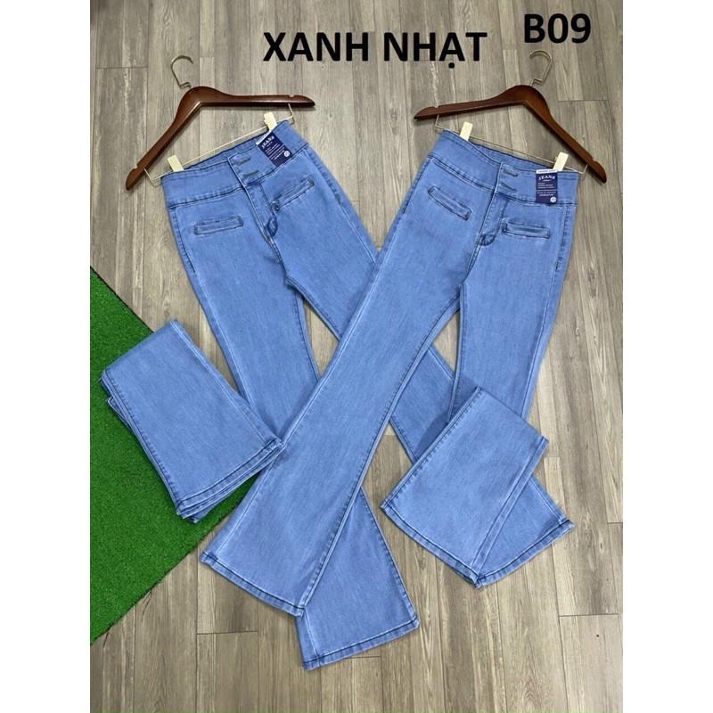 Quần Jeans Nữ Ống Loe Dài Tôn Dáng