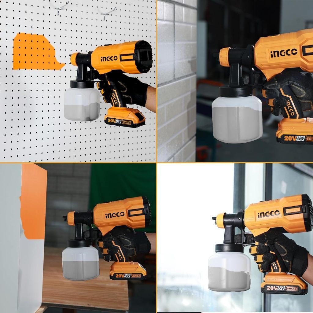 MÁY PHUN SƠN DÙNG PIN 20V INGCO CSGLI20406 - HÀNG CHÍNH HÃNG