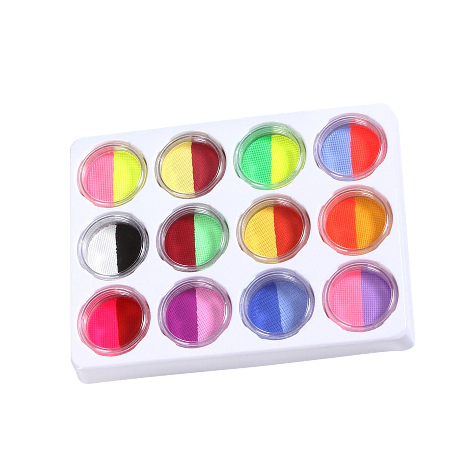 Face Paint Kit Washable Adults Face Painting Halloween Christmas Art