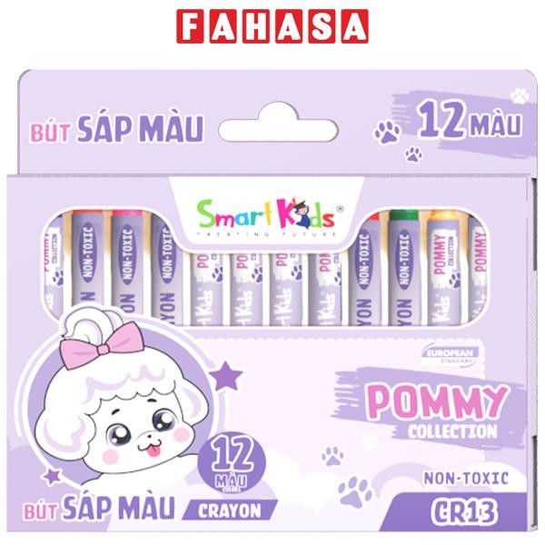 Hộp 12 Bút Màu Sáp Pommy Collection - Smartkids CR13