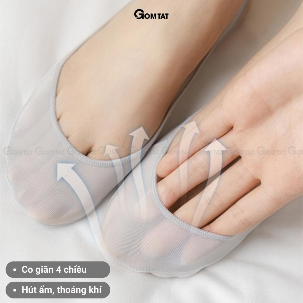 Combo 5 đôi Tất bàn chân nữ GOMTAT chuyên đi giày cao gót, chất liệu cotton cao cấp, mềm mại, êm chân - CAOGOT-SUX-19218-CB5