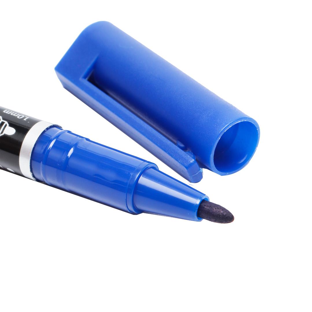 Bút Lông Dầu 2 Đầu - Deli U211-BL - Mực Xanh