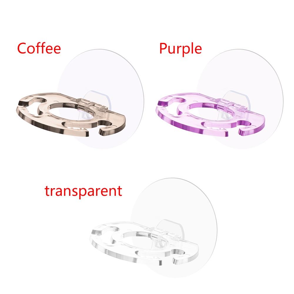 Giá Đỡ Bàn Chải Đánh Răng / Kem Đánh Răng Bằng Nhựa Gắn Tường Không Đường Viền Nhiều Màu