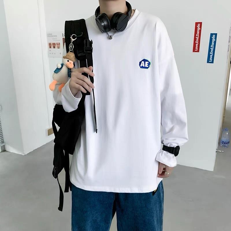 Áo Thun Tay Dài Logo AB Unisex Form Rộng