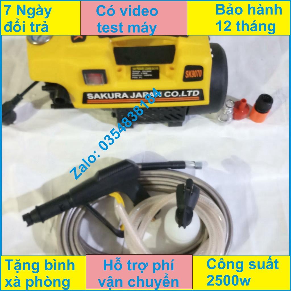 MÁY RỬA XE SAKURA 2500W LOẠI ĐẠI SK-9070 - Dây xịt dài 20 M