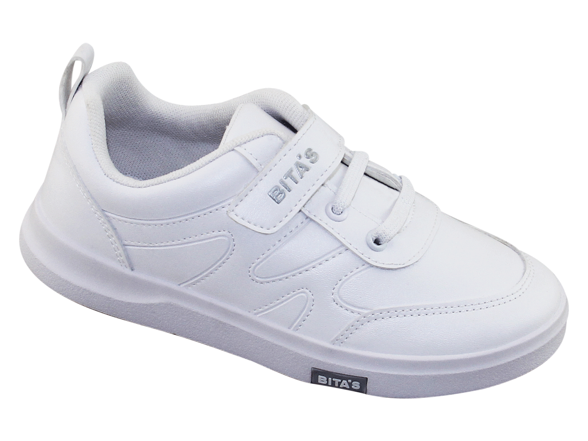 Giày thể thao bé trai Bitas GVBT.72 Đen  Trắng – Trắng – 33