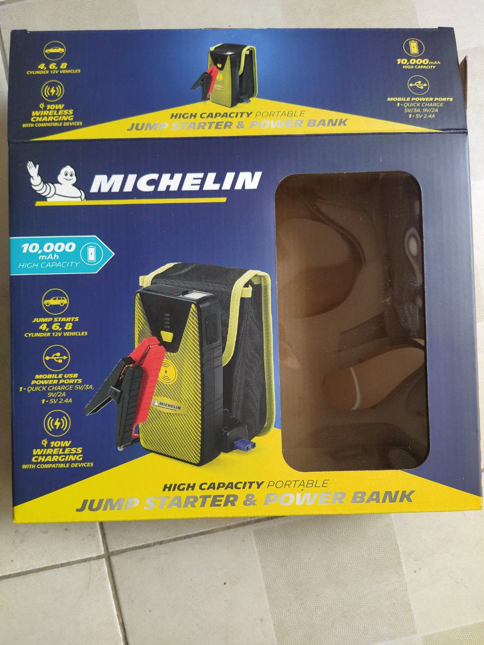 BỘ KÍCH BÌNH KHỞI ĐỘNG XE Ô TÔ 12.000mAH MICHELIN ML4165