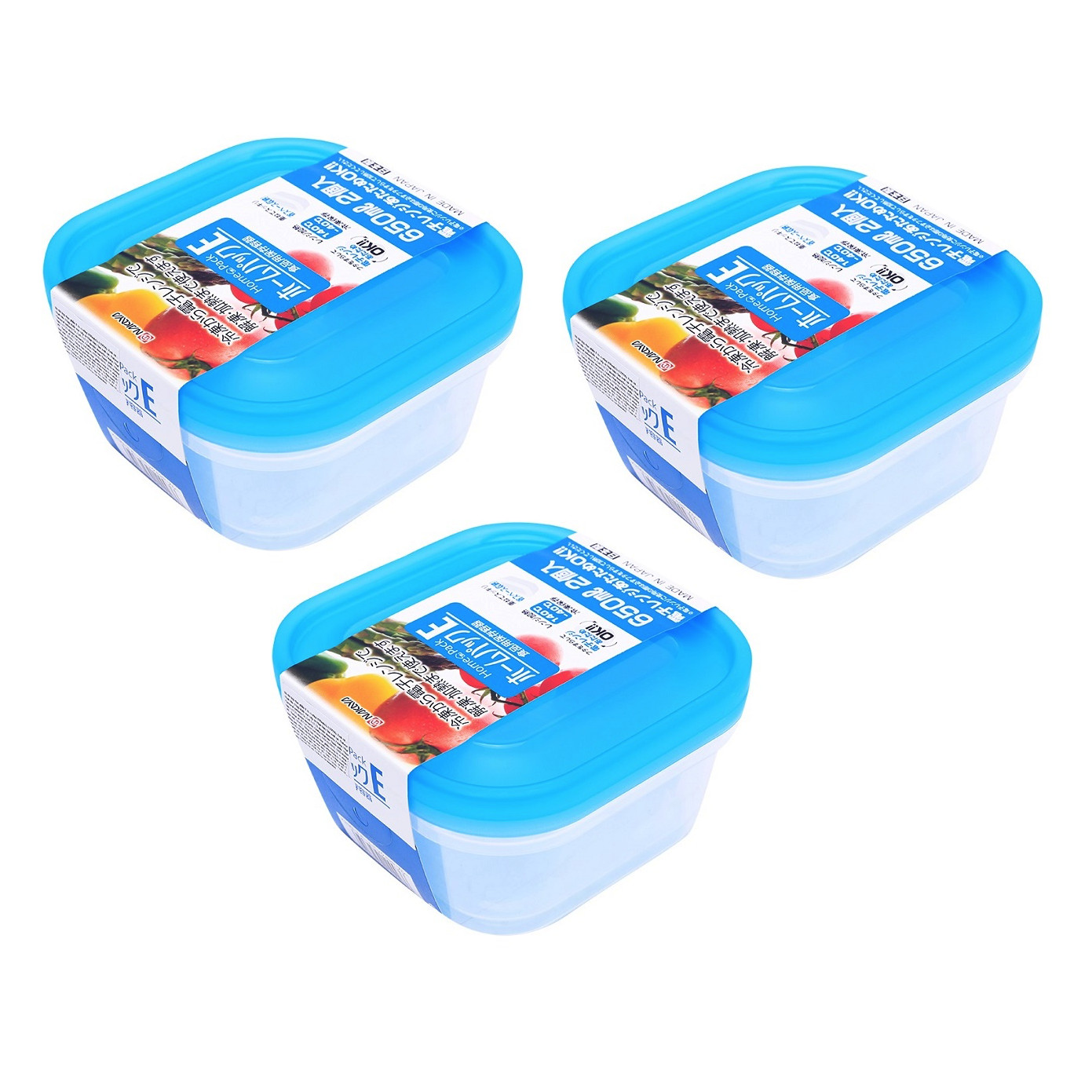 Combo 03 Bộ hộp thực phẩm Nakaya 650ml - Nội địa Nhật Bản