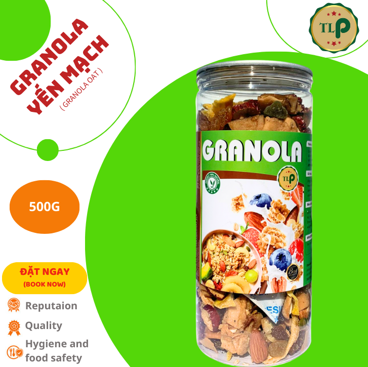 GRANOLA NGŨ CỐC DINH DƯỠNG GIẢM CÂN HIỆU QUẢ TÂN LỘC PHÁT- HỘP 500G