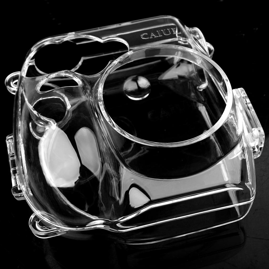 Cute Crystal Clear Hard Camera Case Cover with Strap for Fujifilm Instax Mini 7s