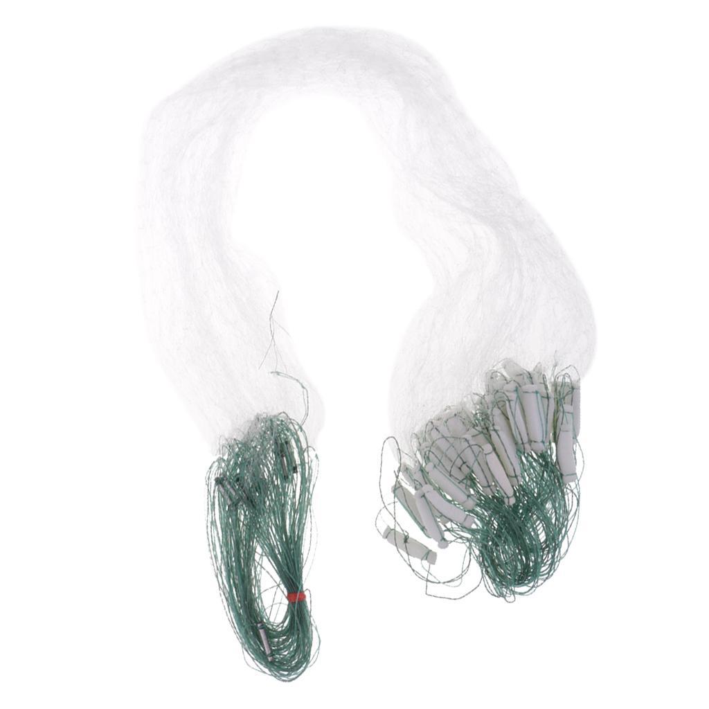 2pcs Fishing Fish Mesh Trap Nylon Fishing Gill Net Casting Nets