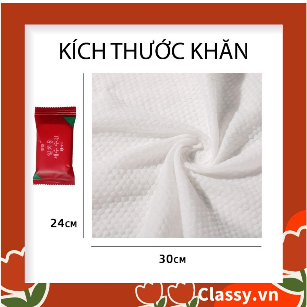 Túi khăn 20 giấy nén viên kẹo Classy hình chữ nhật tiện lợi mang theo du lịch PK1425